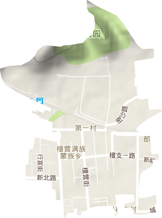 檀營地區辦事處地形圖