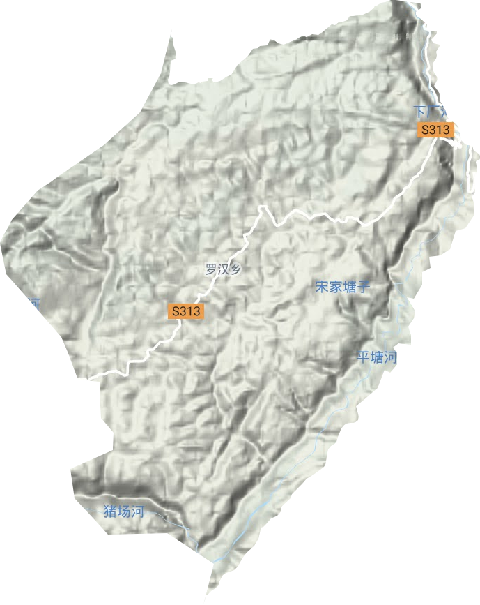 羅漢鄉地形圖