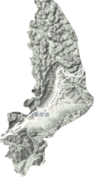 桑郎鎮地形圖