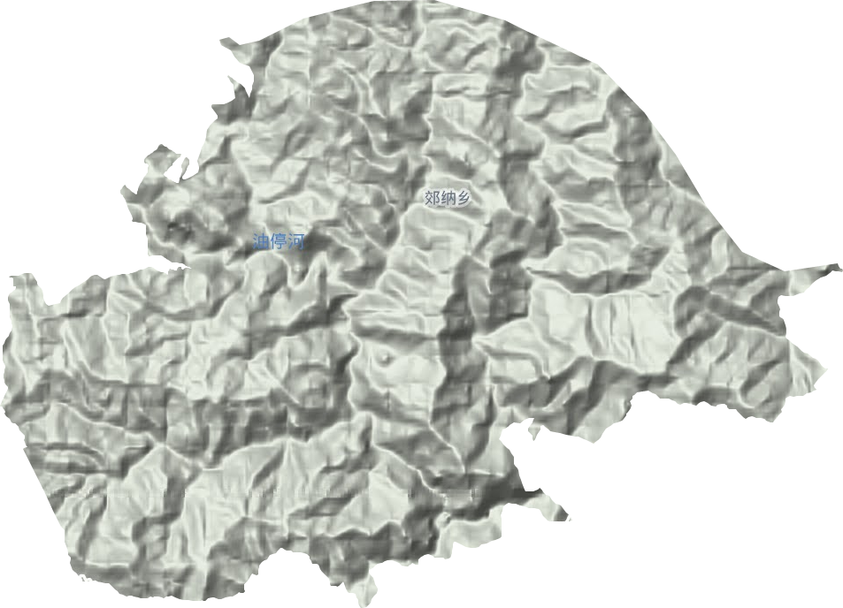 郊納鎮(zhèn)地形圖