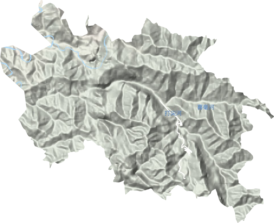 打尖鄉地形圖