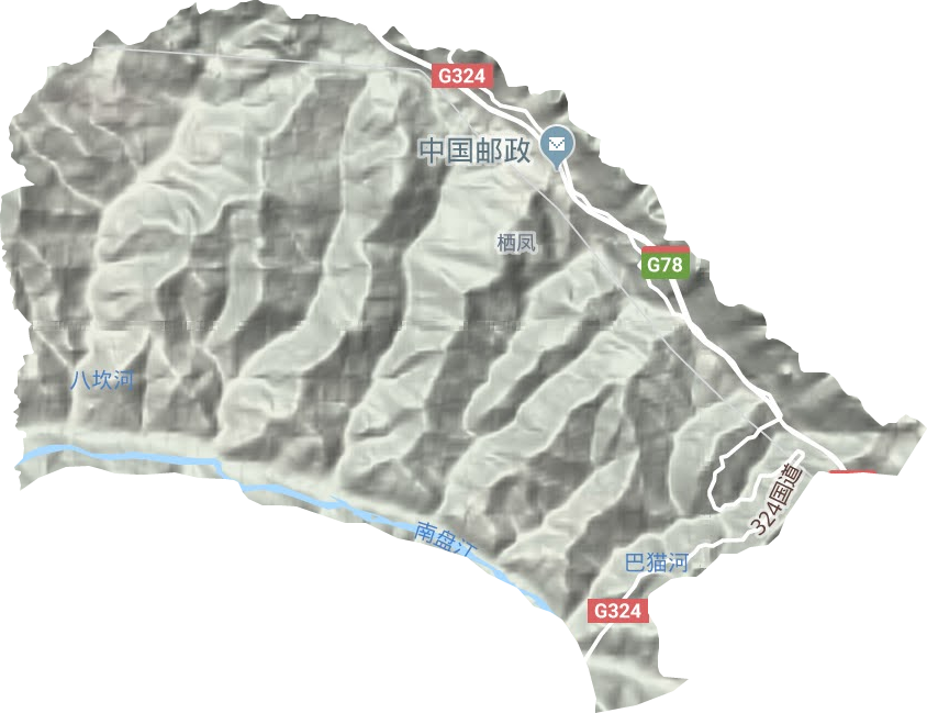 坡腳鄉(xiāng)地形圖