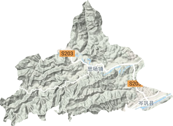 思旸鎮地形圖