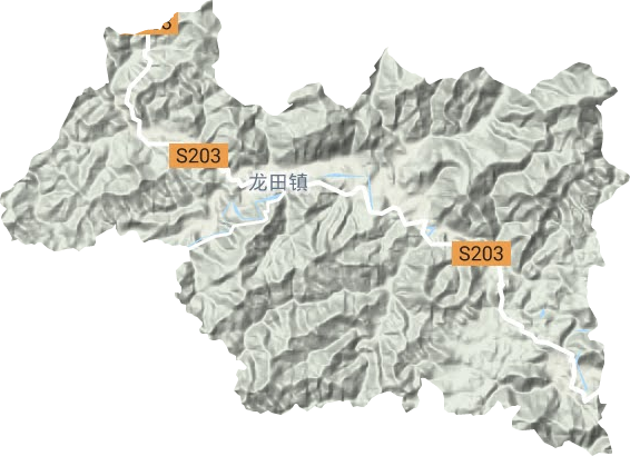 龍田鎮地形圖