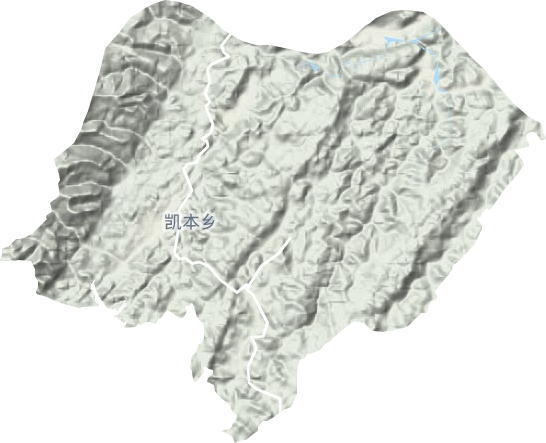 凱本鎮地形圖