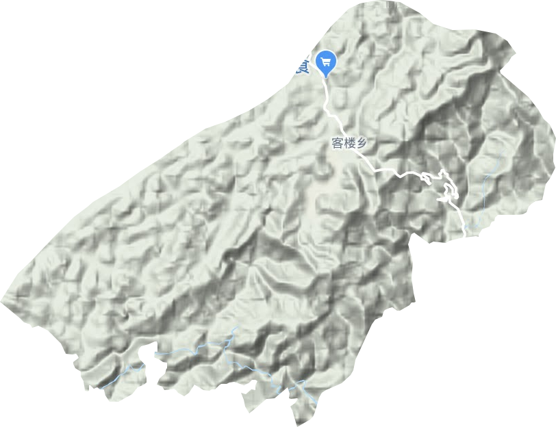 客樓鎮(zhèn)地形圖