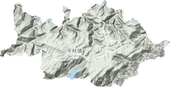 平秋鎮地形圖