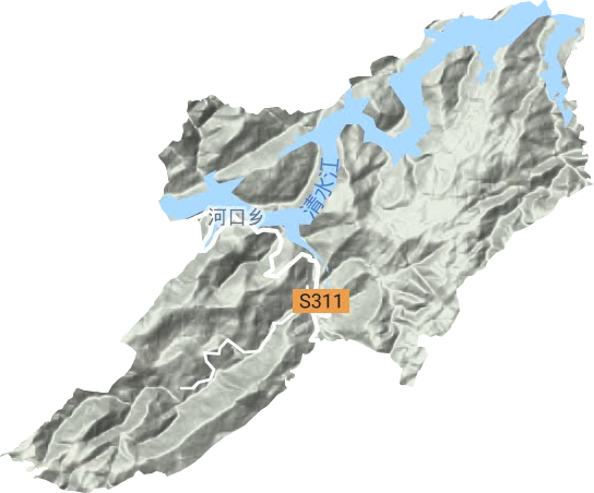 河口鄉地形圖