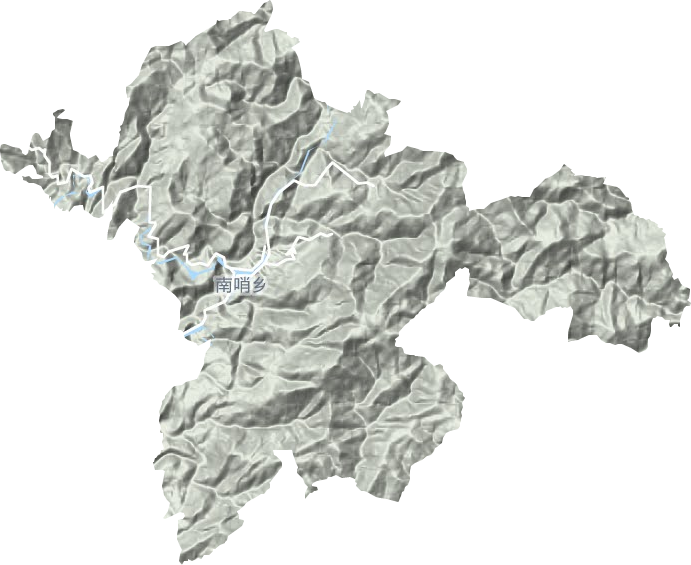 南哨鄉(xiāng)地形圖