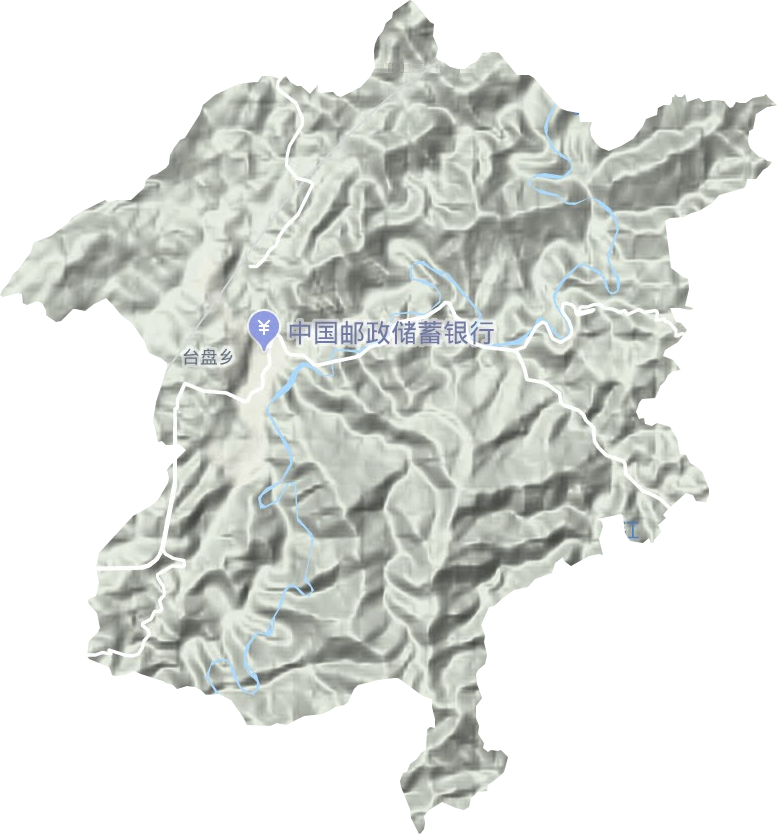 臺盤鄉地形圖