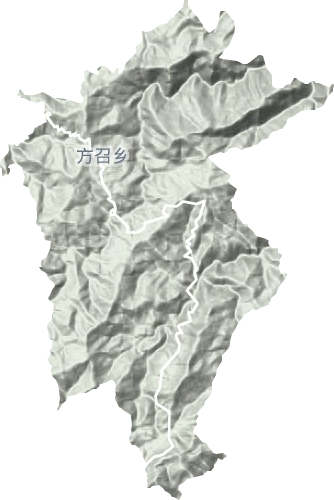 方召鄉地形圖