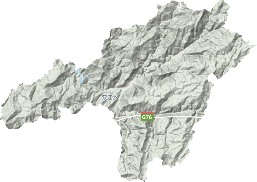 雙江鎮地形圖
