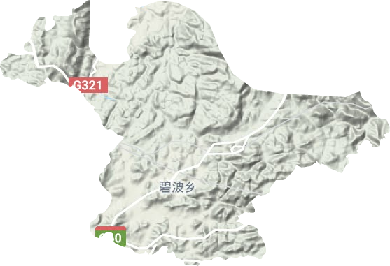 碧波鎮地形圖