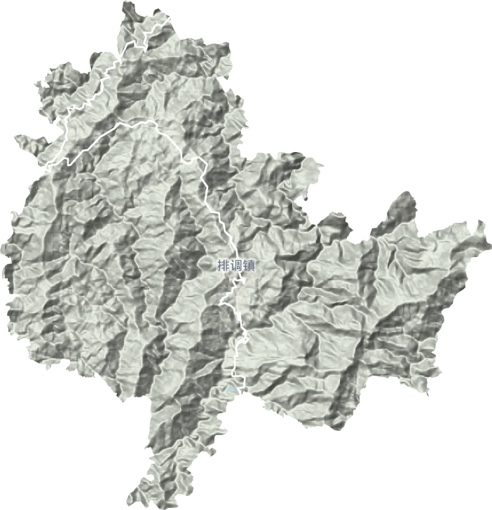 排調(diào)鎮(zhèn)地形圖