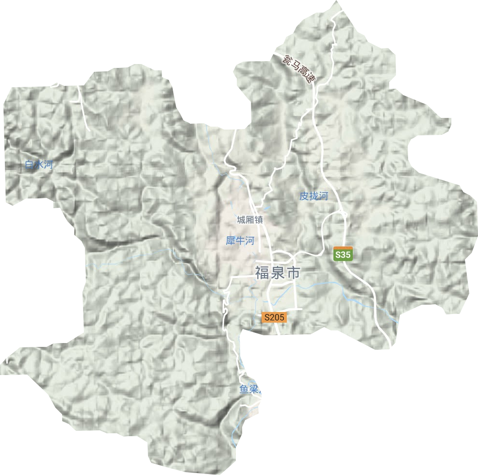 城廂鎮地形圖