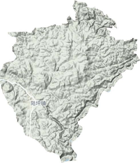 陸坪鎮地形圖