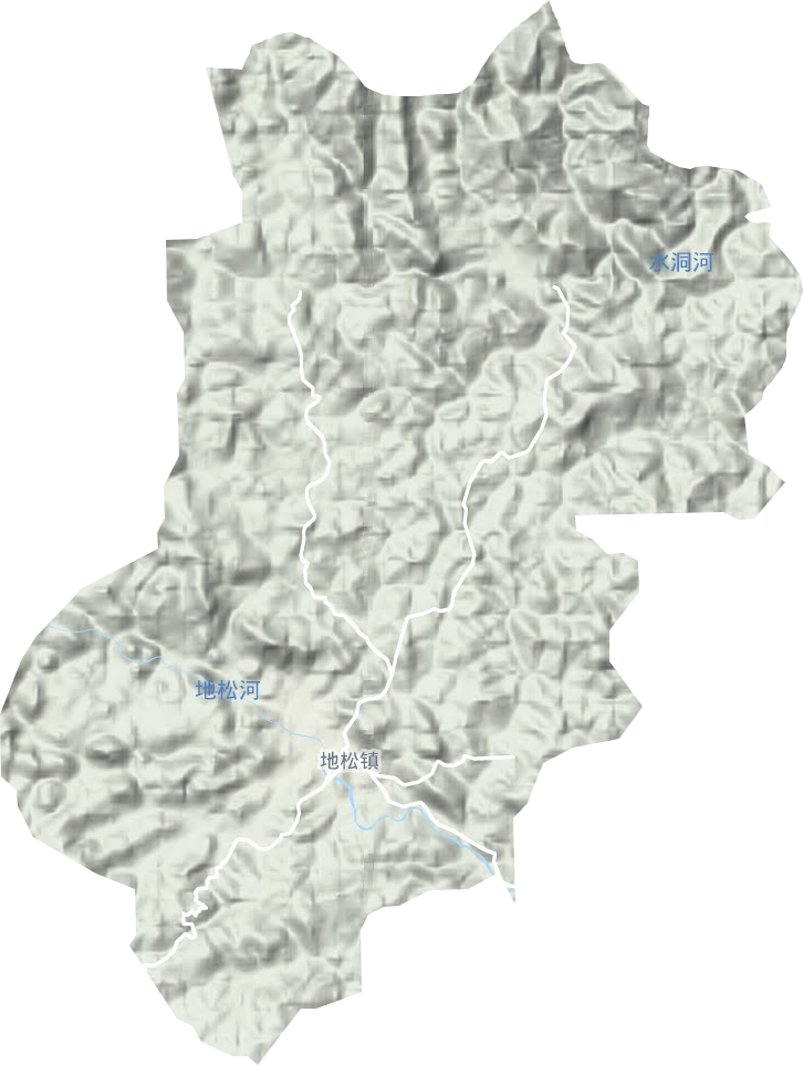 地松鎮(zhèn)地形圖