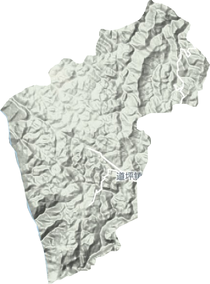 道坪鎮(zhèn)地形圖
