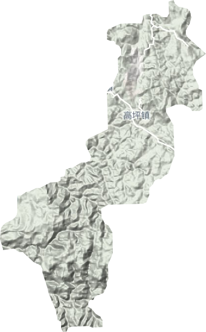 高坪鎮(zhèn)地形圖
