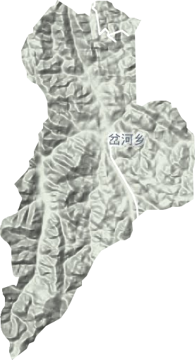岔河鄉地形圖