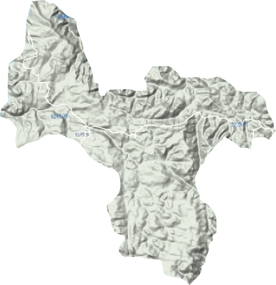 仙橋鄉(xiāng)地形圖
