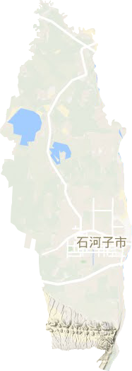 石河子市地形圖