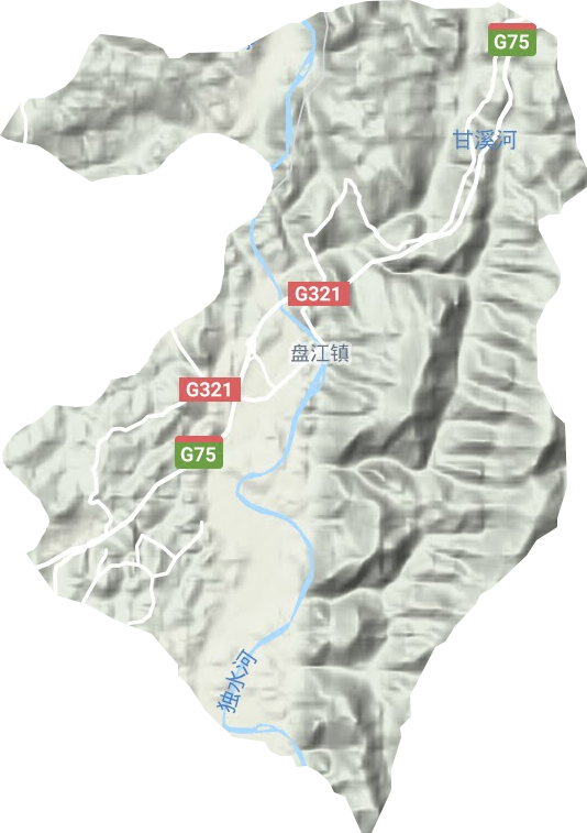 盤江鎮地形圖