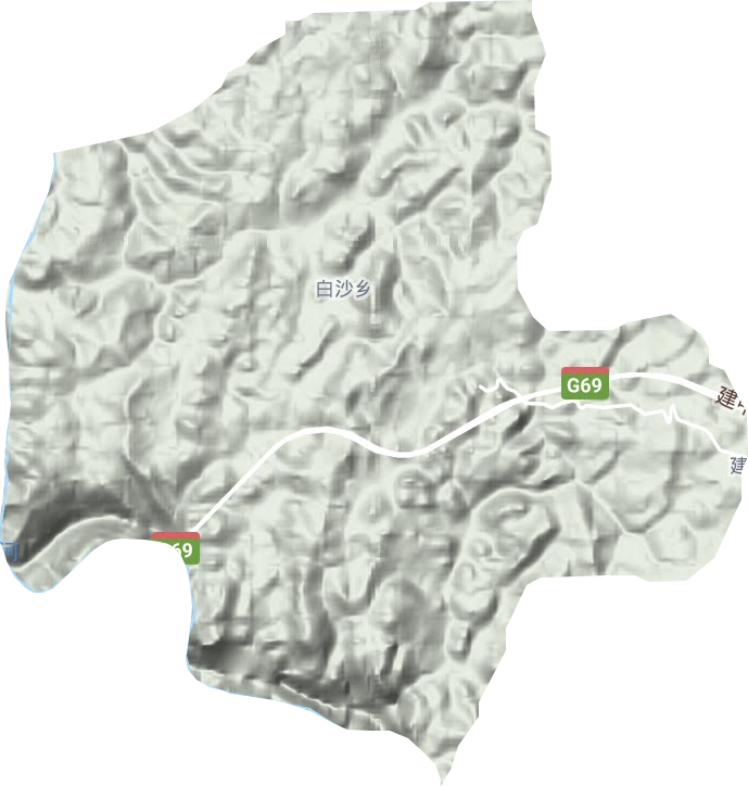 白沙鄉地形圖