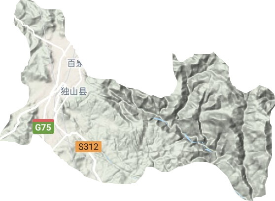 城關鎮地形圖
