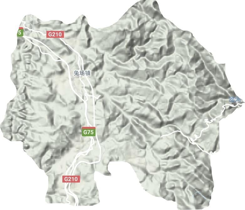 兔場鎮地形圖
