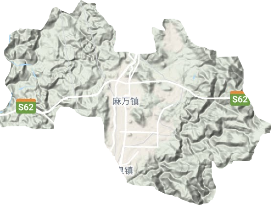 麻萬鎮地形圖