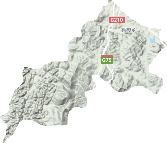堯梭鄉(xiāng)地形圖