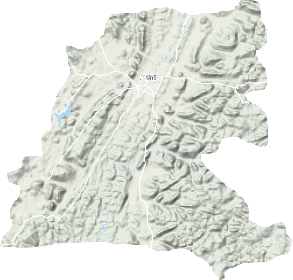 廣順鎮地形圖