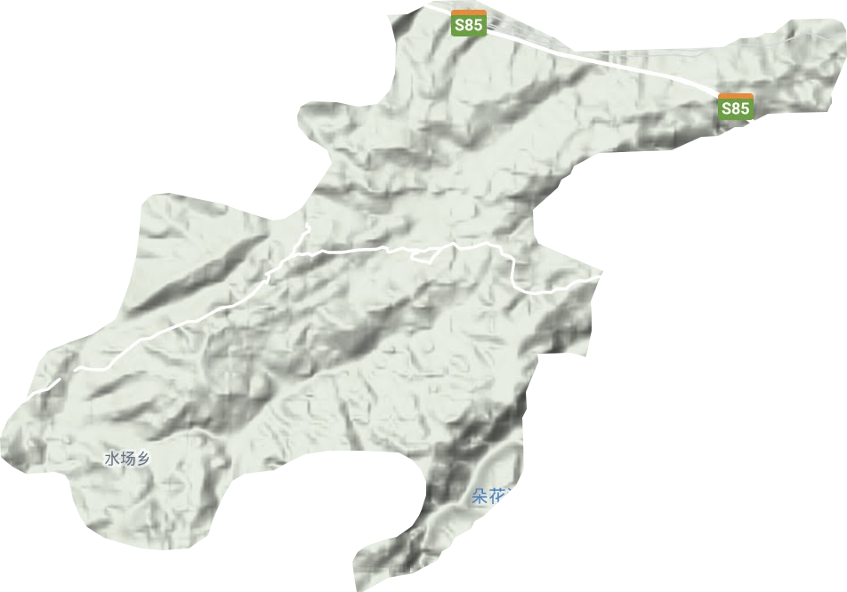 水場(chǎng)鄉(xiāng)地形圖