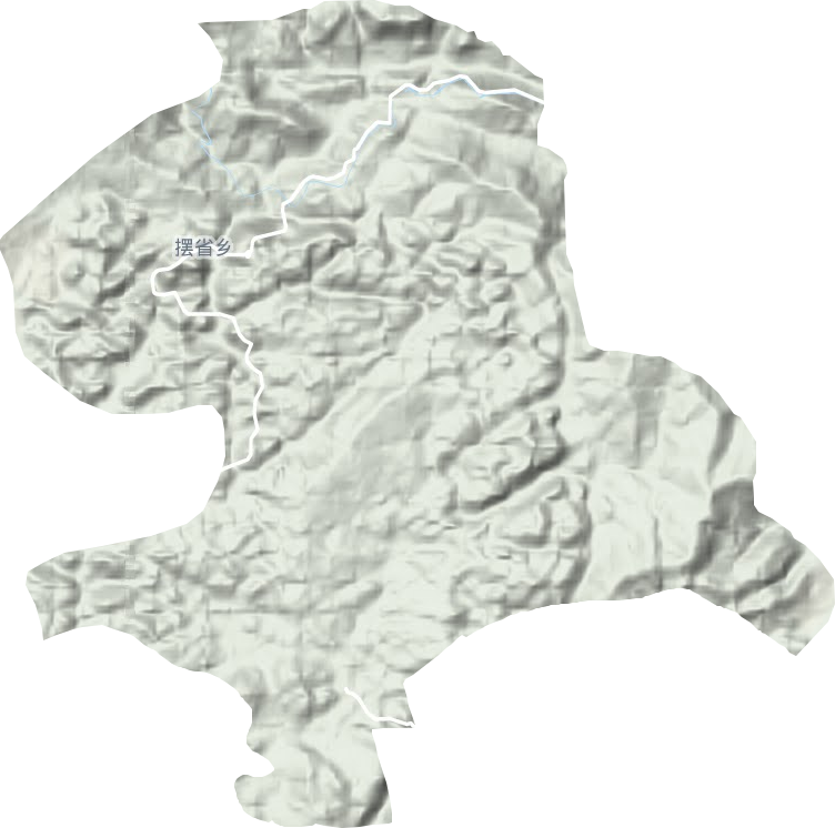 擺省鄉(xiāng)地形圖