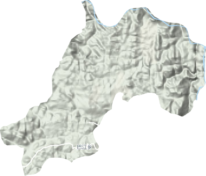 巴江鄉(xiāng)地形圖
