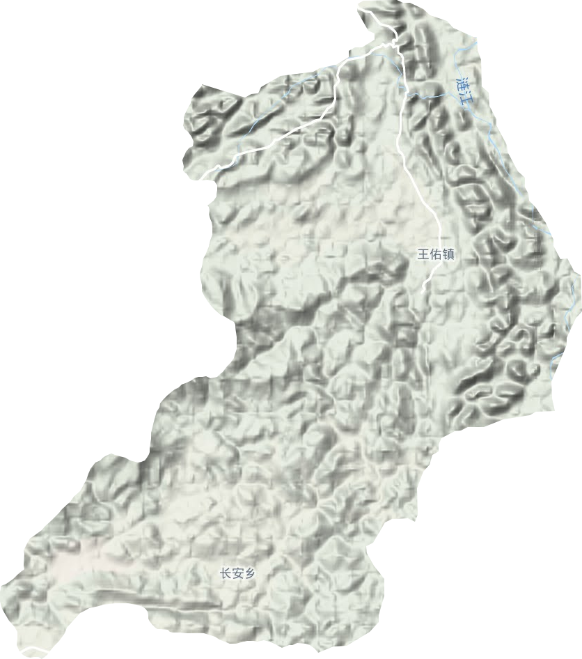 王佑鎮地形圖