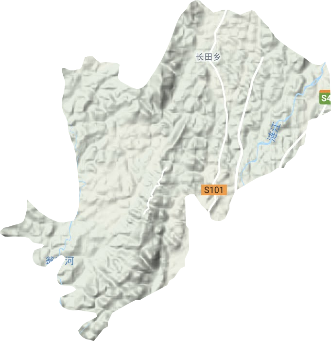 長田鄉地形圖