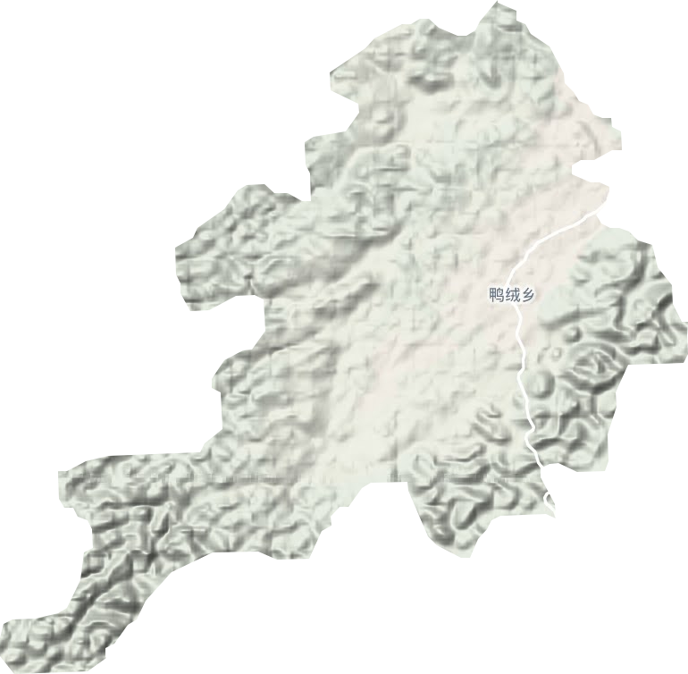 鴨絨鄉(xiāng)地形圖
