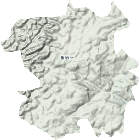 抵麻鄉(xiāng)地形圖