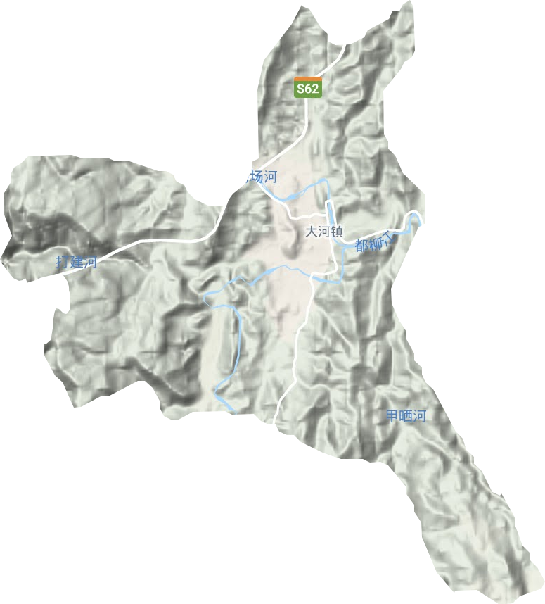 大河鎮地形圖
