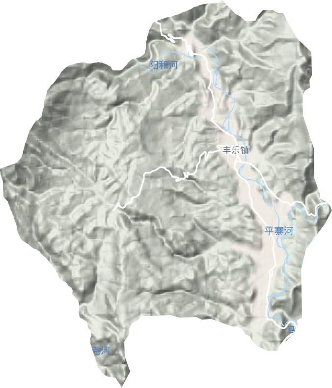 豐樂鎮(zhèn)地形圖