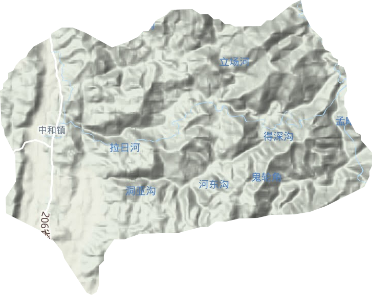 中和鎮地形圖