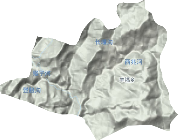 羊福鄉地形圖