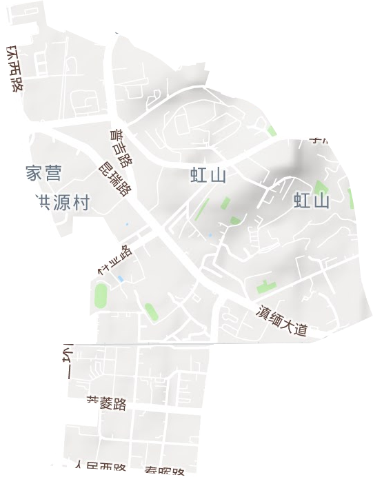 豐寧街道地形圖