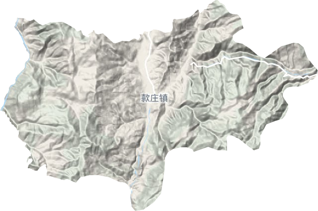 款莊鎮地形圖