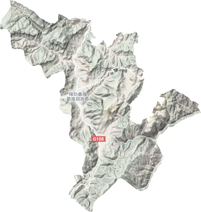 屏山街道地形圖