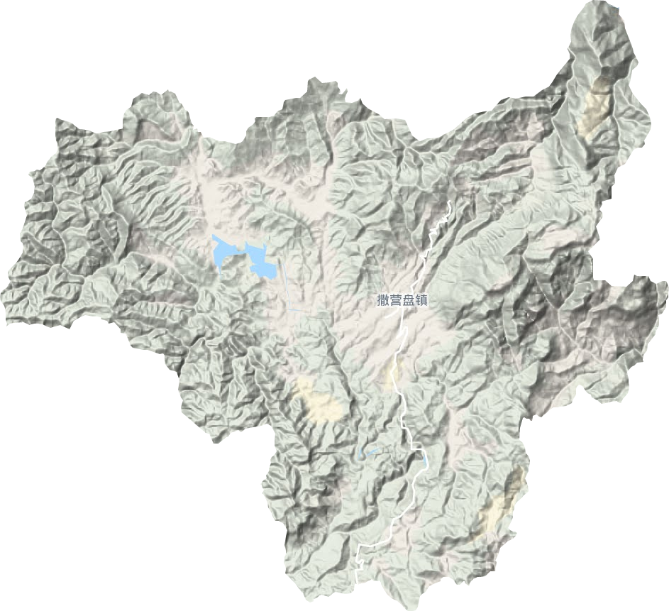 撒營(yíng)盤鎮(zhèn)地形圖
