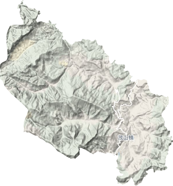 茂山鎮地形圖