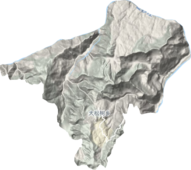 烏東德鎮地形圖